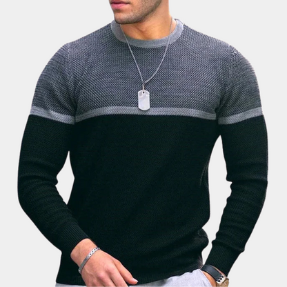 Men's Knit Crewneck Sweater - Stylish & Comfortable