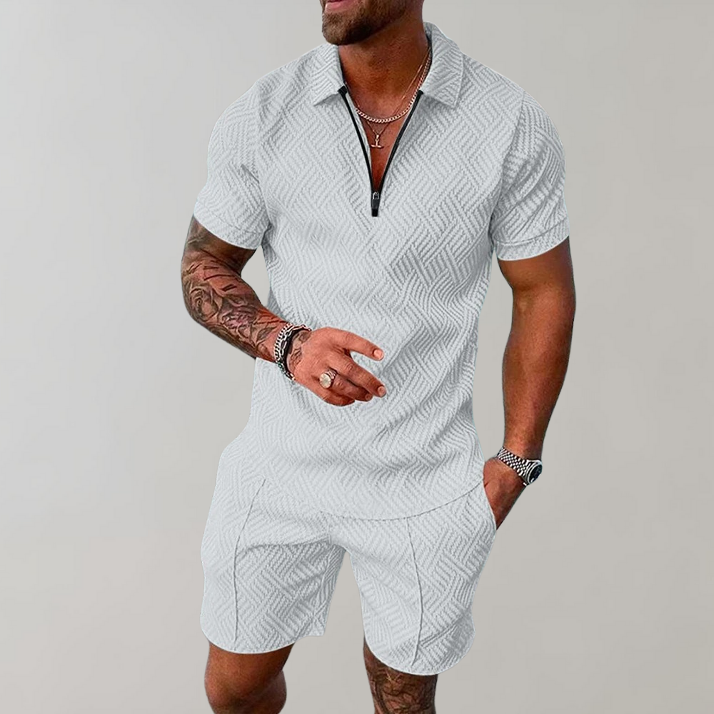 Coastal Breeze Men's Summer Set - Lightweight & Stylish