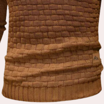 Highland Collar Knit Sweater - Warm & Stylish