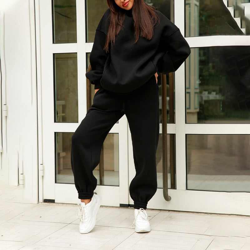 Sienna Fleece Tracksuit – Cozy & Stylish Two-Piece Set