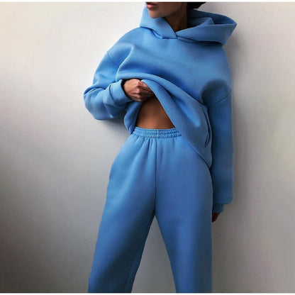 Sienna Fleece Tracksuit – Cozy & Stylish Two-Piece Set