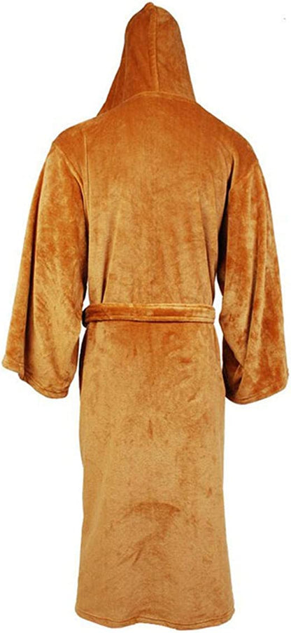 Luxury Flanel Hooded Robe - Warm & Elegant Loungewear